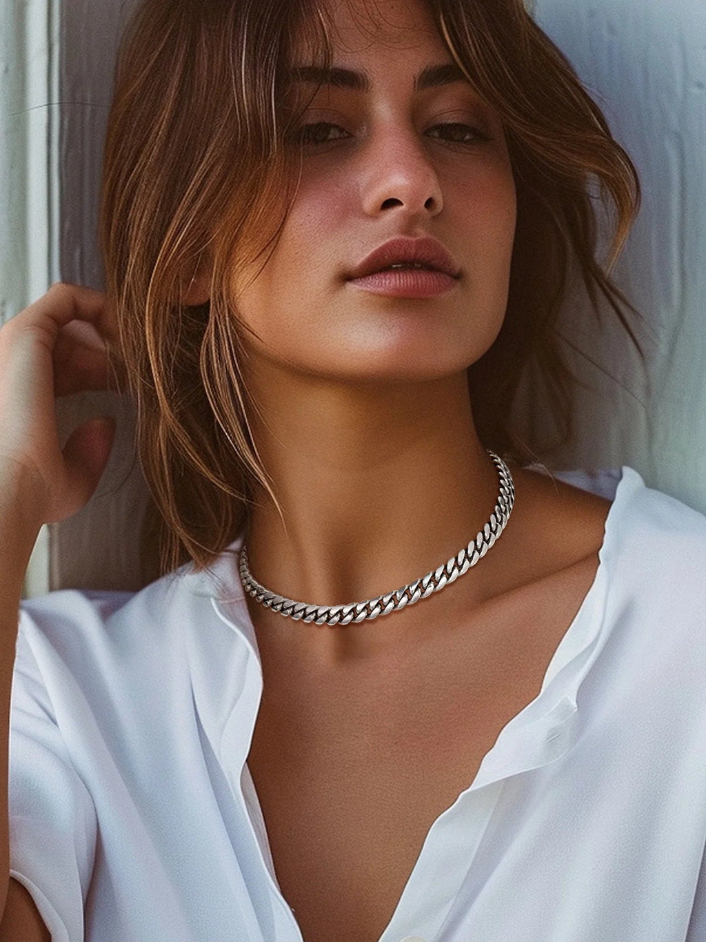 Hip Hop Men Necklaces Curb Cuban Chains 20Inch 10Mm Stainless Steel Chains Gift for Mens - soblessed95.store