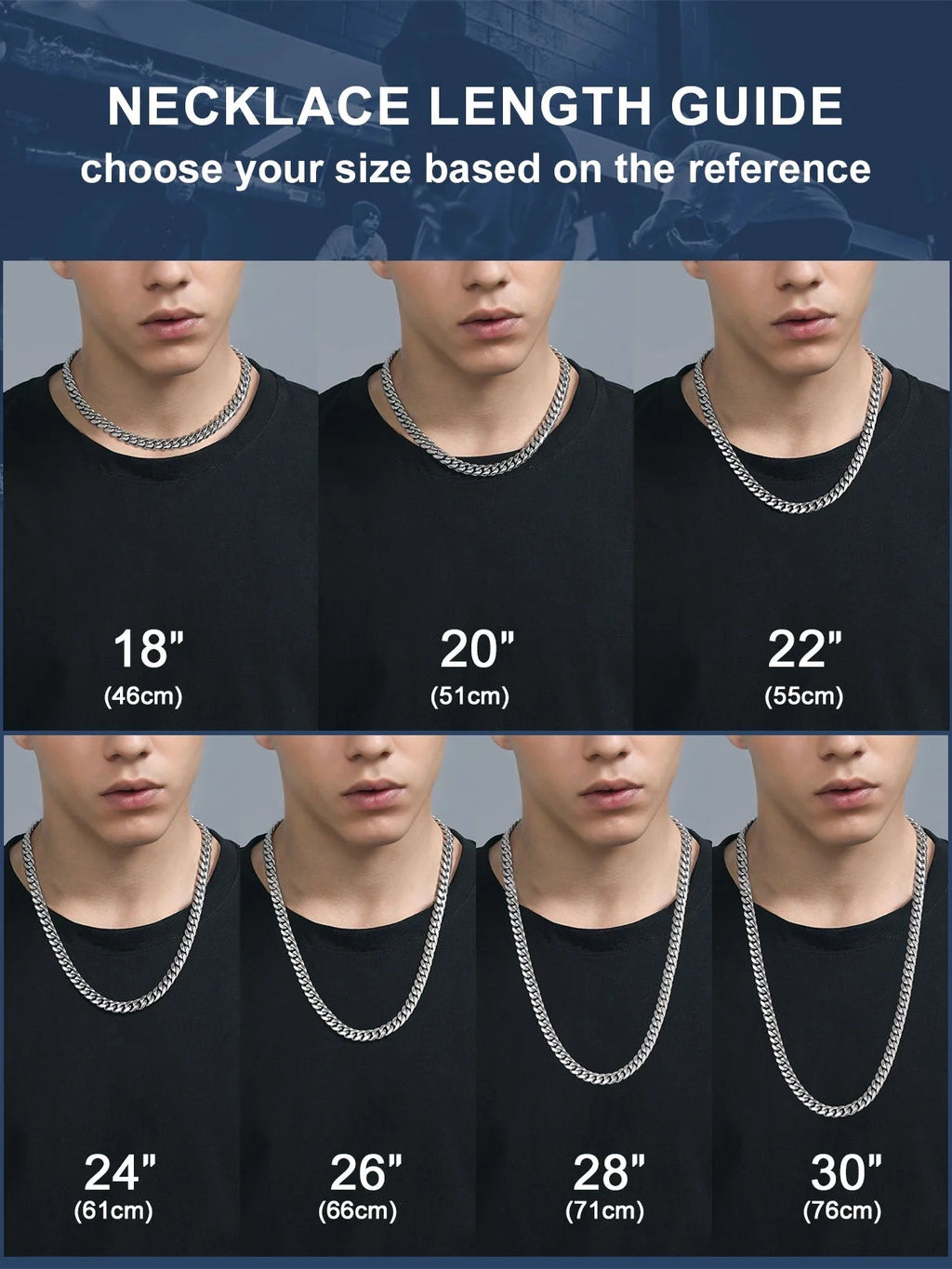 Hip Hop Men Necklaces Curb Cuban Chains 20Inch 10Mm Stainless Steel Chains Gift for Mens - soblessed95.store