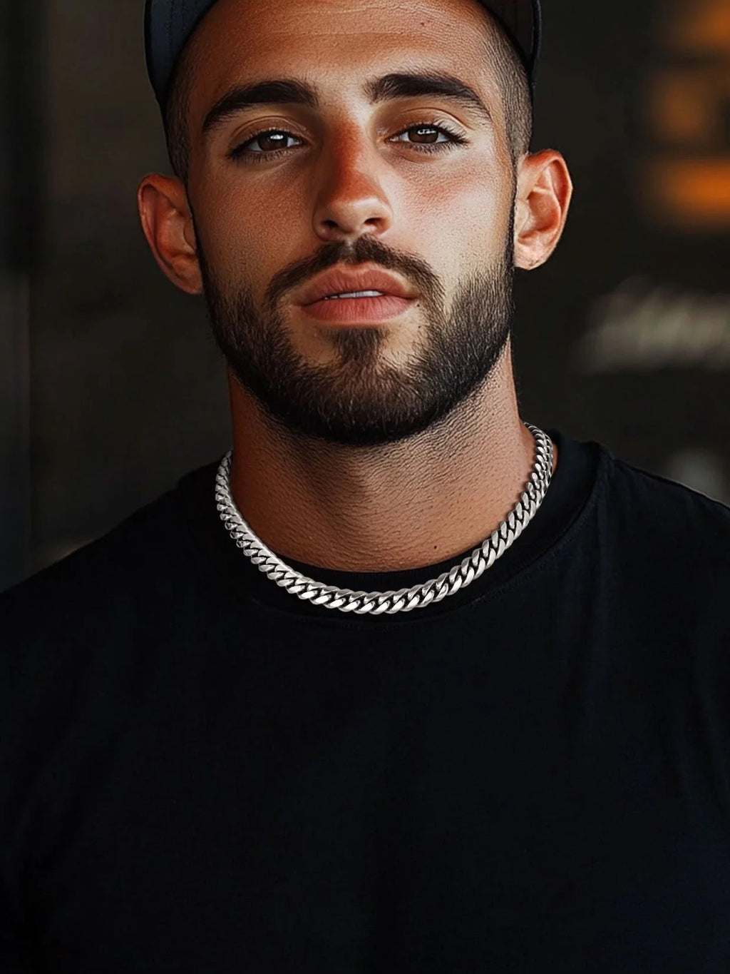 Hip Hop Men Necklaces Curb Cuban Chains 20Inch 10Mm Stainless Steel Chains Gift for Mens - soblessed95.store