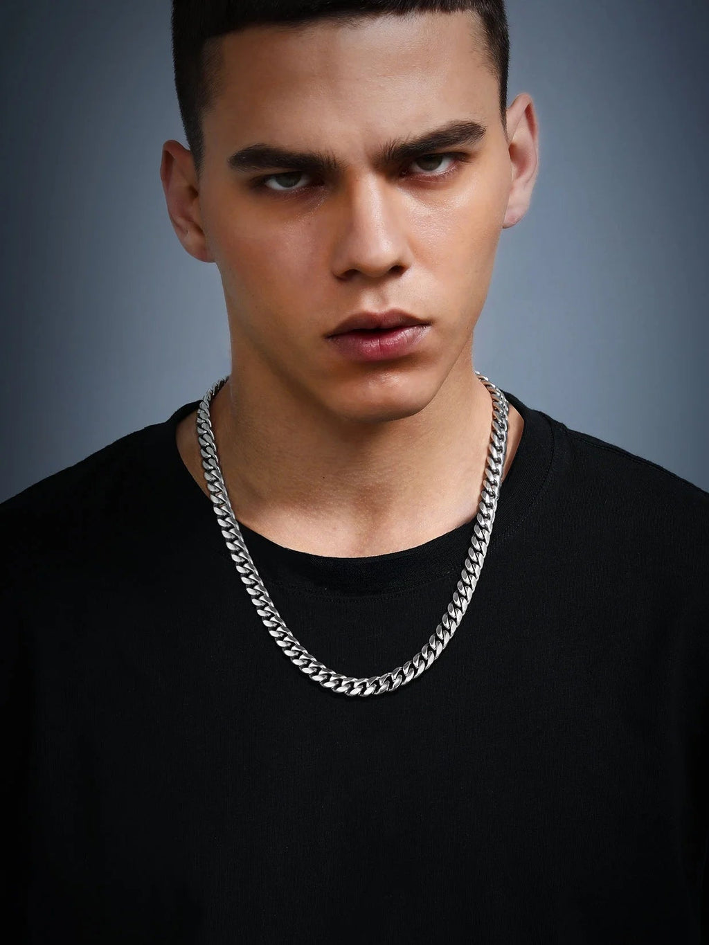 Hip Hop Men Necklaces Curb Cuban Chains 20Inch 10Mm Stainless Steel Chains Gift for Mens - soblessed95.store