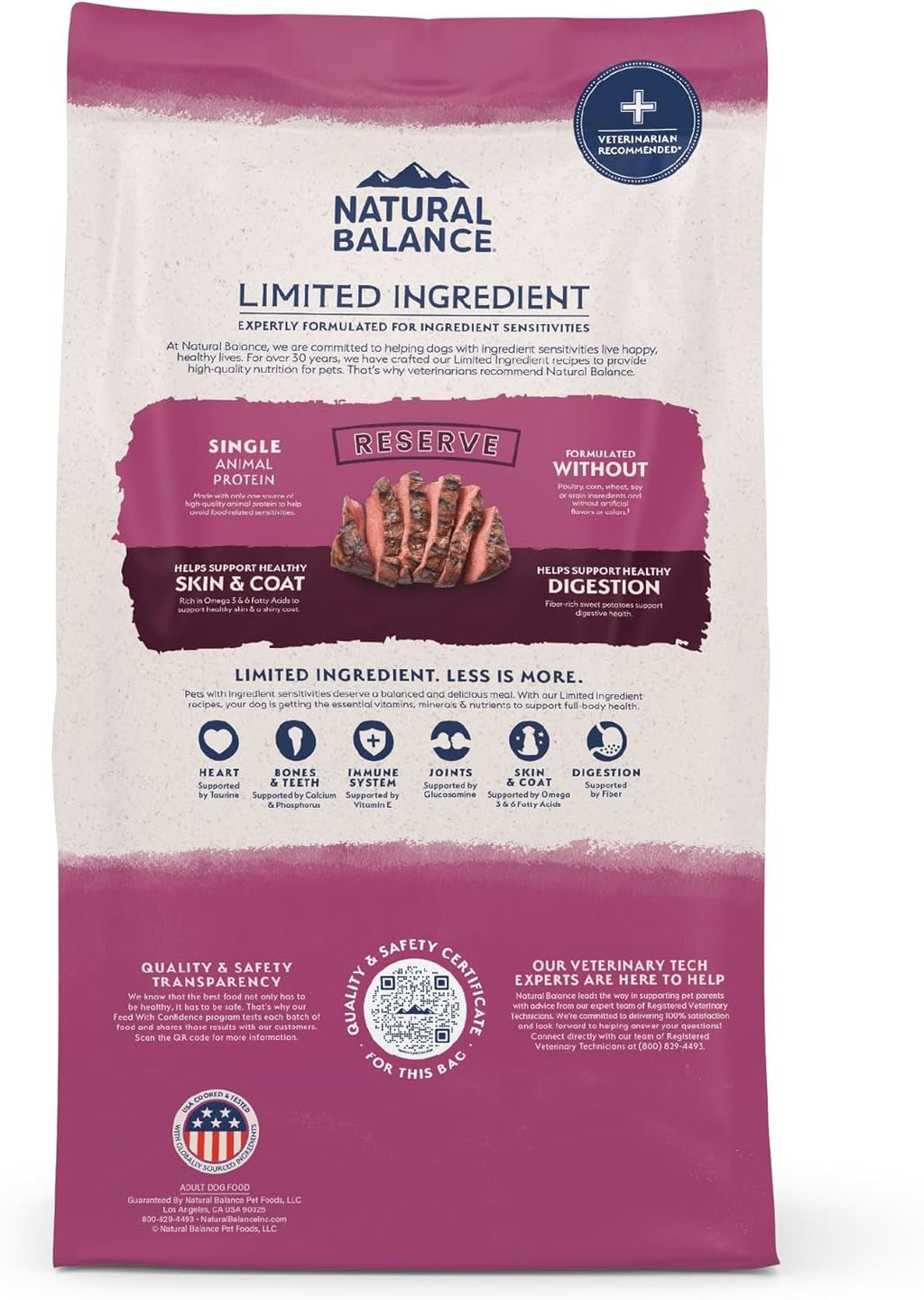 Limited Ingredient Adult Grain - Free Dry Dog Food, Reserve Sweet Potato & Venison Recipe, 4 Pound (Pack of 1) - soblessed95.store