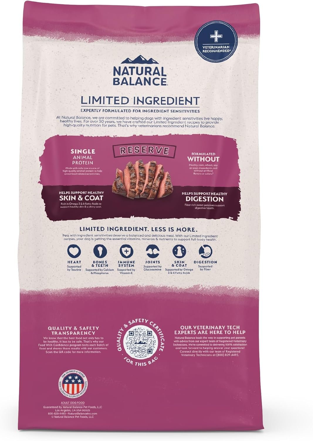 Limited Ingredient Adult Grain - Free Dry Dog Food, Reserve Sweet Potato & Venison Recipe, 4 Pound (Pack of 1) - soblessed95.store