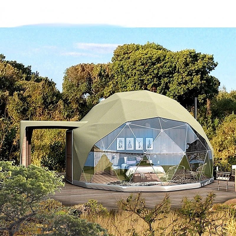 Luxury Accommodation Living Eco Dome Hotel Tents 6M - 15M PVC Leisure round Canvas Glamping Dome Tent - soblessed95.store