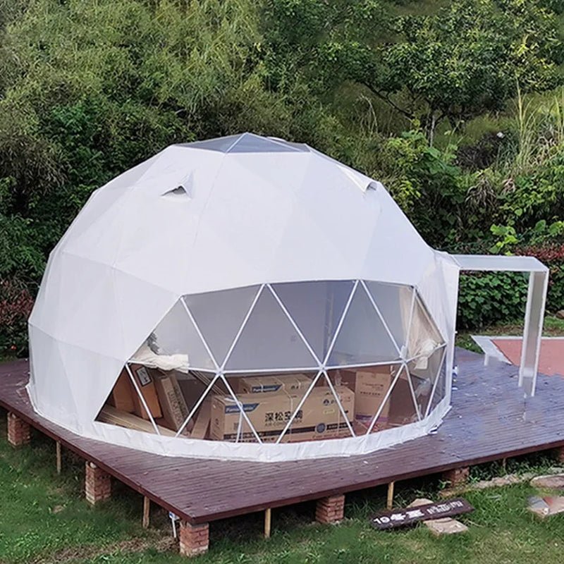 Luxury Accommodation Living Eco Dome Hotel Tents 6M - 15M PVC Leisure round Canvas Glamping Dome Tent - soblessed95.store
