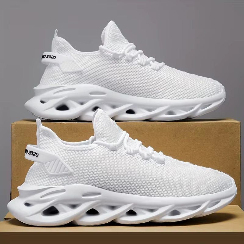 Men Casual Sports Shoes Breathable Lightweight Sneakers Outdoor Mesh Black Running Shoes Athletic Jogging Tennis Walking Shoes - soblessed95.store