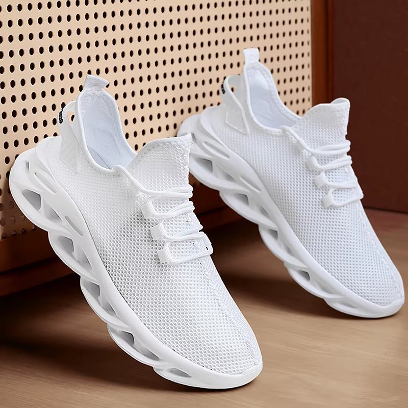 Men Casual Sports Shoes Breathable Lightweight Sneakers Outdoor Mesh Black Running Shoes Athletic Jogging Tennis Walking Shoes - soblessed95.store