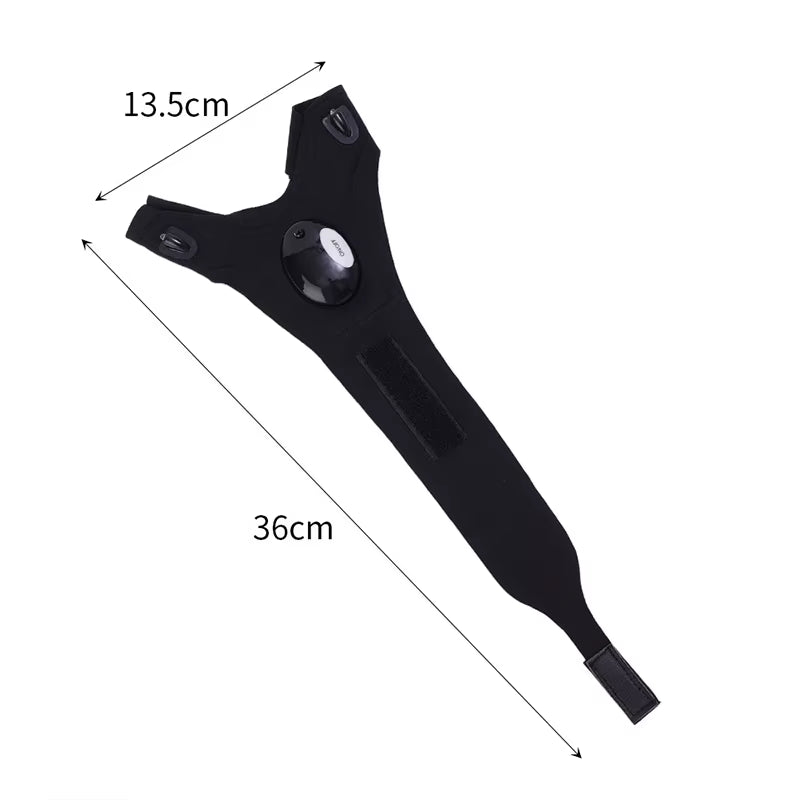 Motorcycle Cycling Gloves Fishing Gloves with LED Flashlight Night Light Waterproof Outdoor Repairing Glove Moto Accessories - soblessed95.store