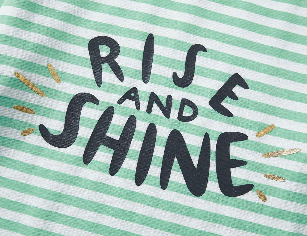 Pajamas for Girls - Pink Wave Striped Long Sleeve PJ Set Ultra Soft Jammies Size 6 - 18 - soblessed95.store