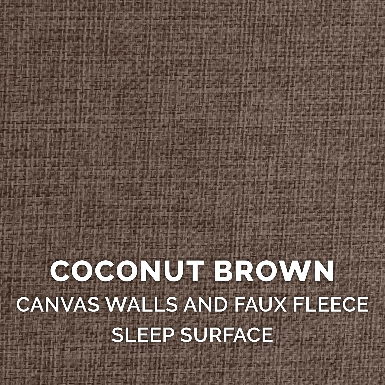 Pet House for Indoor Cats & Small Dogs, Collapsible & Foldable W/ Plush Ball Toy - Living Room Footstool Cat Condo - Coconut Brown, Small - soblessed95.store