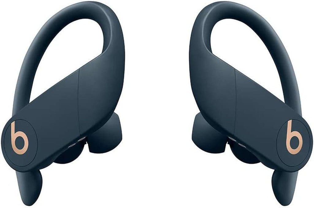 Power Pro Wireless Earbuds - H1 Headphone Chip, Class 1 Bluetooth Headphones, 9 Hours of Listening Time, Sweat Resistant, Built - In Microphone - Navy - soblessed95.store