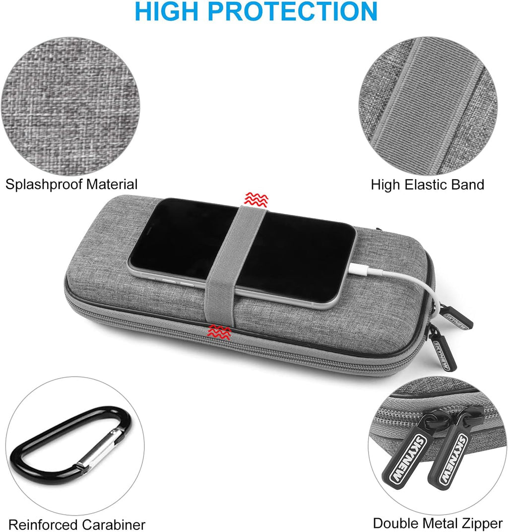 Powerbank Hard Travel Case Compatible RAV Power 26800/20100/20000Mah, Anker Power Core 26800Mah/ Powercore +26800Mah, ROMOSS 30000Mah, Miady Charger, Ekrist, Lab599 Tx500 Radio(Light Grey) - soblessed95.store