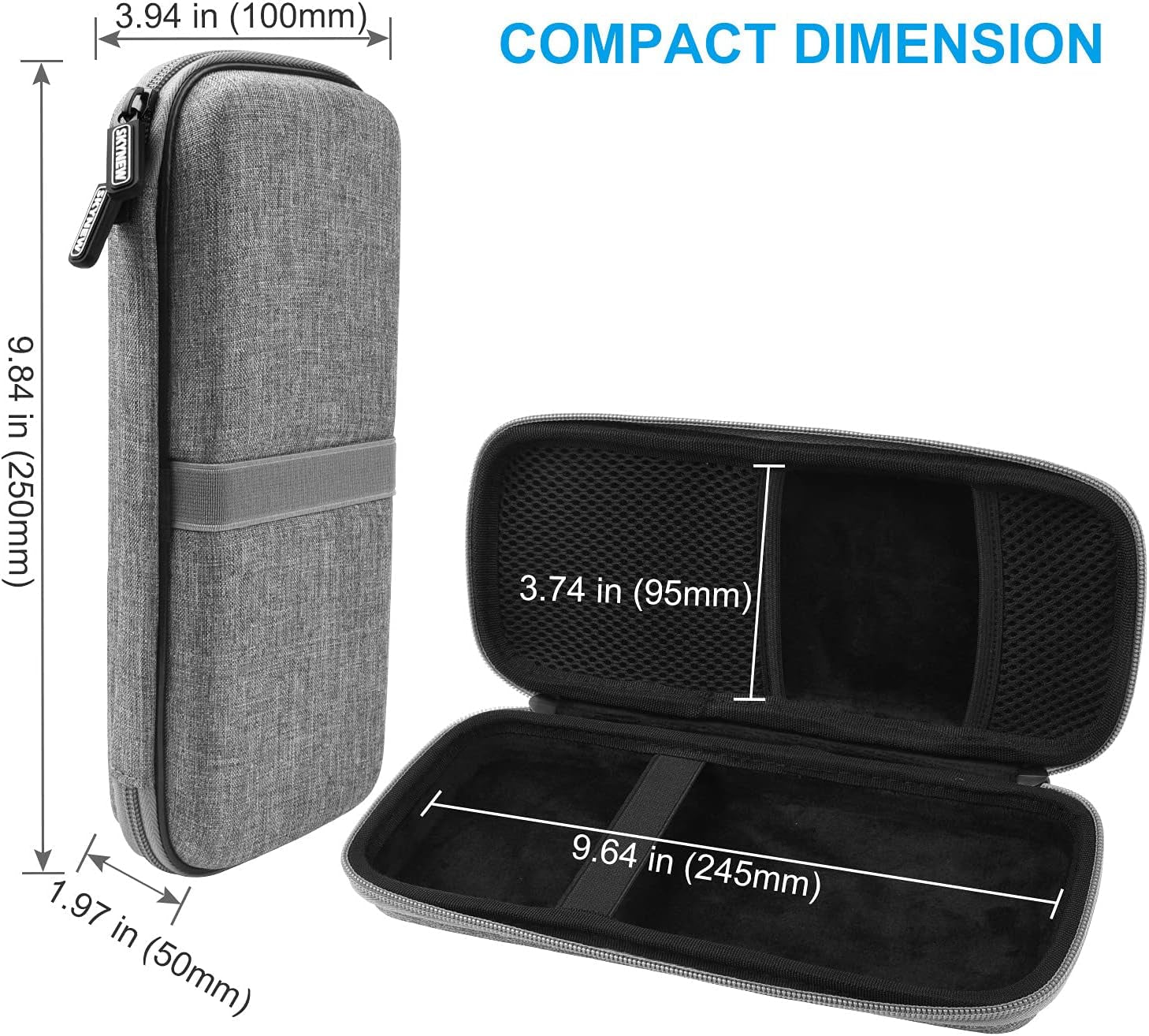 Powerbank Hard Travel Case Compatible RAV Power 26800/20100/20000Mah, Anker Power Core 26800Mah/ Powercore +26800Mah, ROMOSS 30000Mah, Miady Charger, Ekrist, Lab599 Tx500 Radio(Light Grey) - soblessed95.store