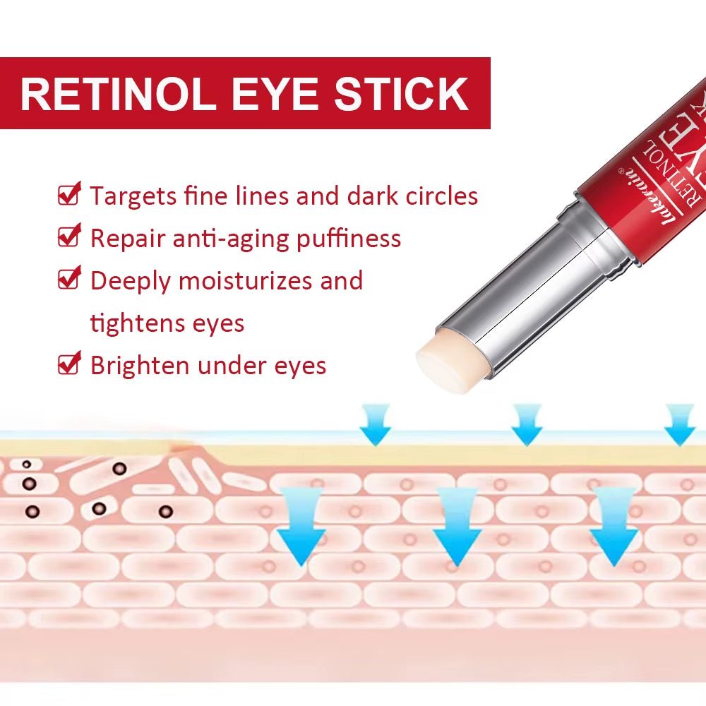 Retinol Eye Cream Lightening Dark Circles Firming Skin Instant Eye Repair Serum Stick for Women Women Eyes Care - soblessed95.store