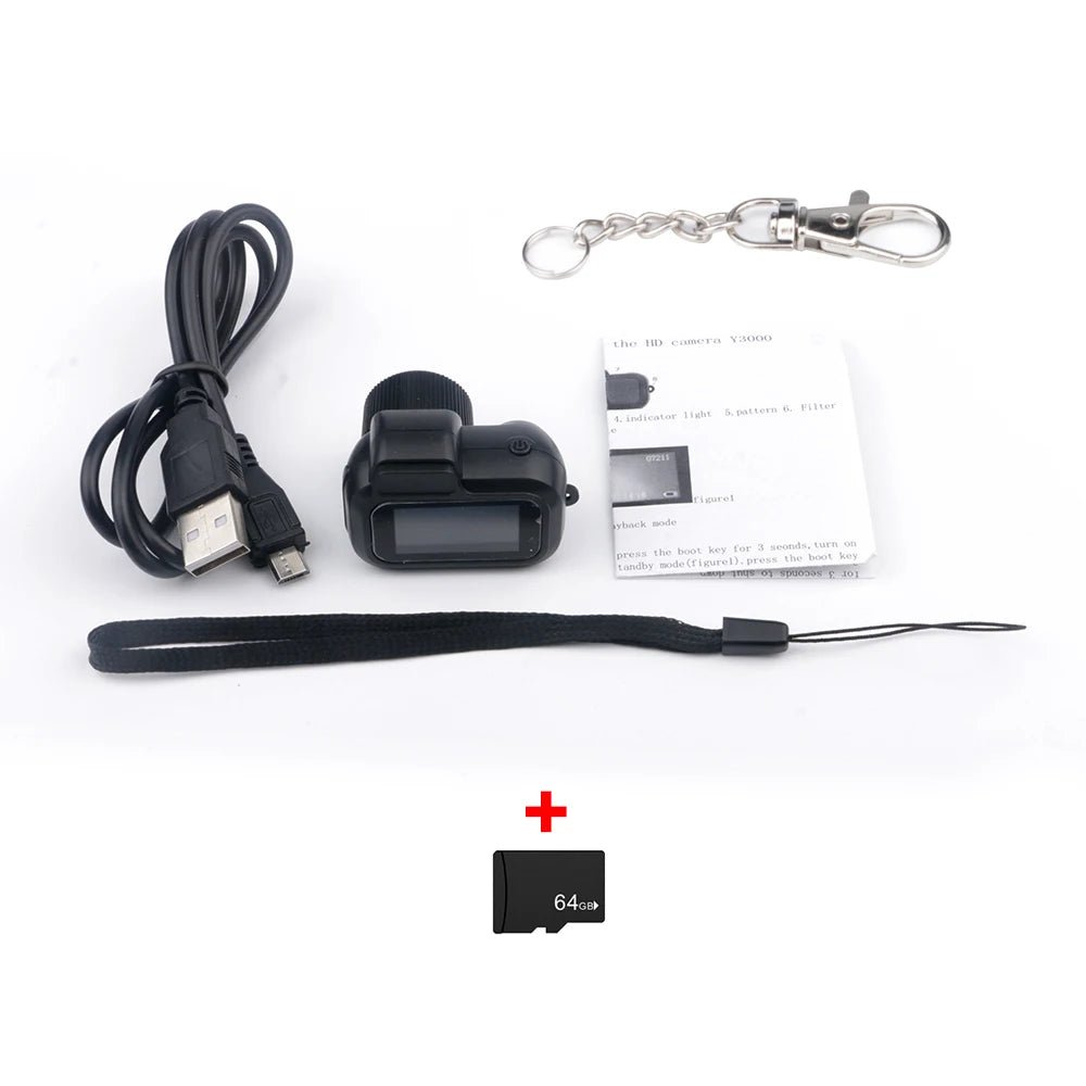 Retro Mini Camera with Screen Indoor Home Outdoor 1080P HD Portable Very Small Camera Video Support TF Card Holiday Gifts - soblessed95.store