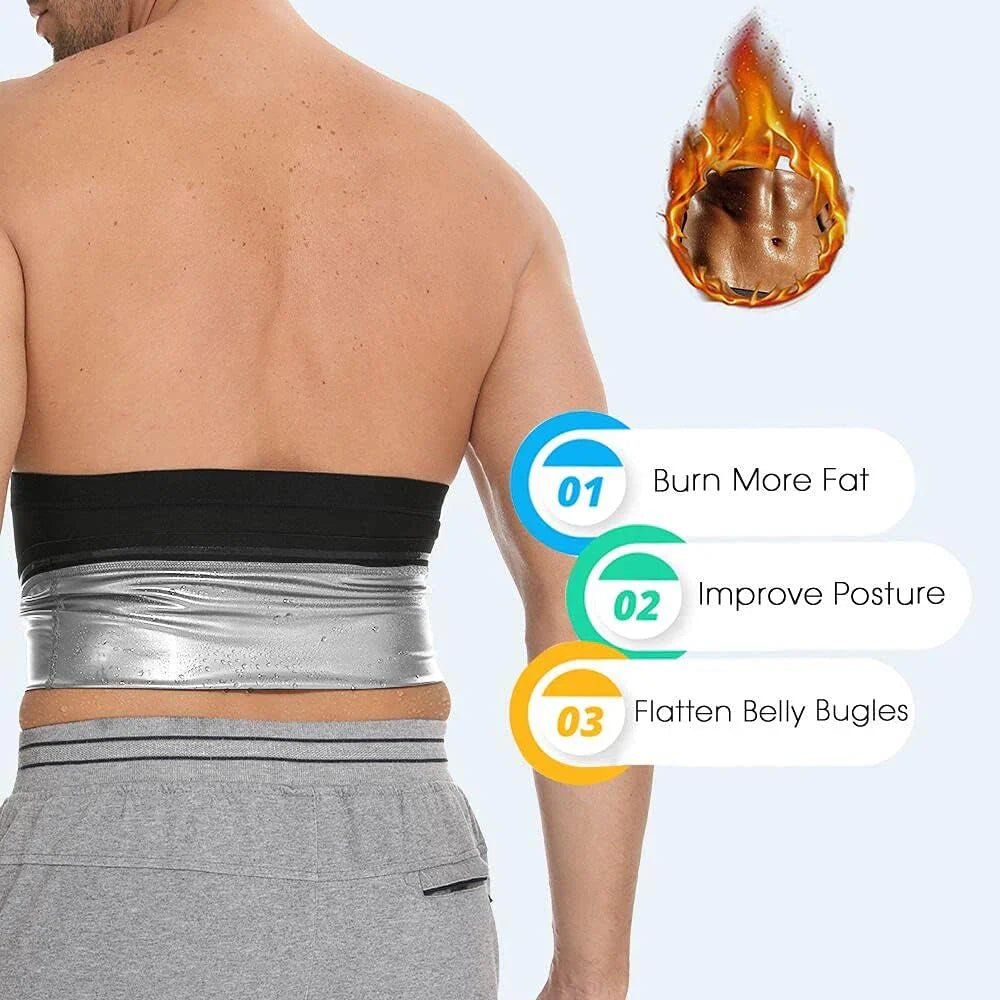 Sauna Waist Trimmer Belt for Men - soblessed95.store