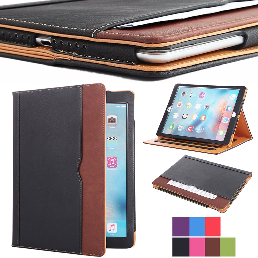 Soft Leather Stand Folio Wallet Smart Cover Case for Ipad 9.7 Inch 2017 5Th Gen - soblessed95.store