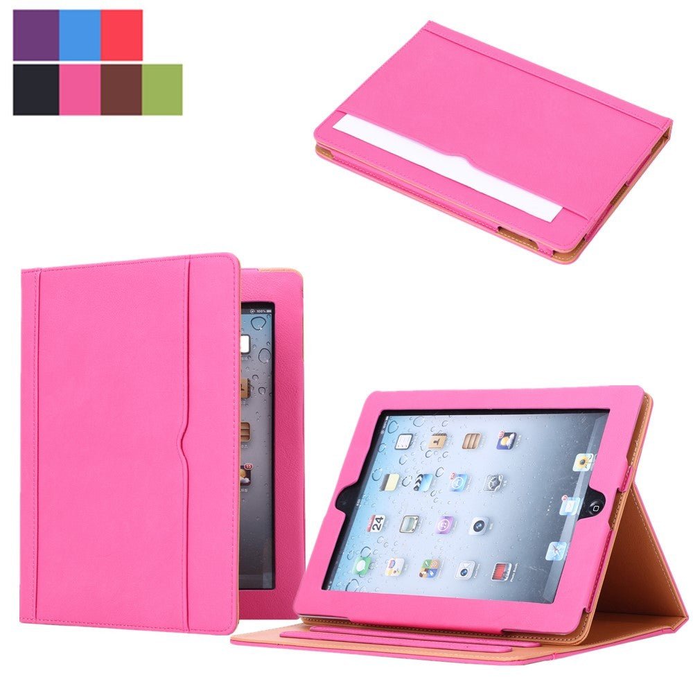 Soft Leather Stand Folio Wallet Smart Cover Case for Ipad 9.7 Inch 2017 5Th Gen - soblessed95.store