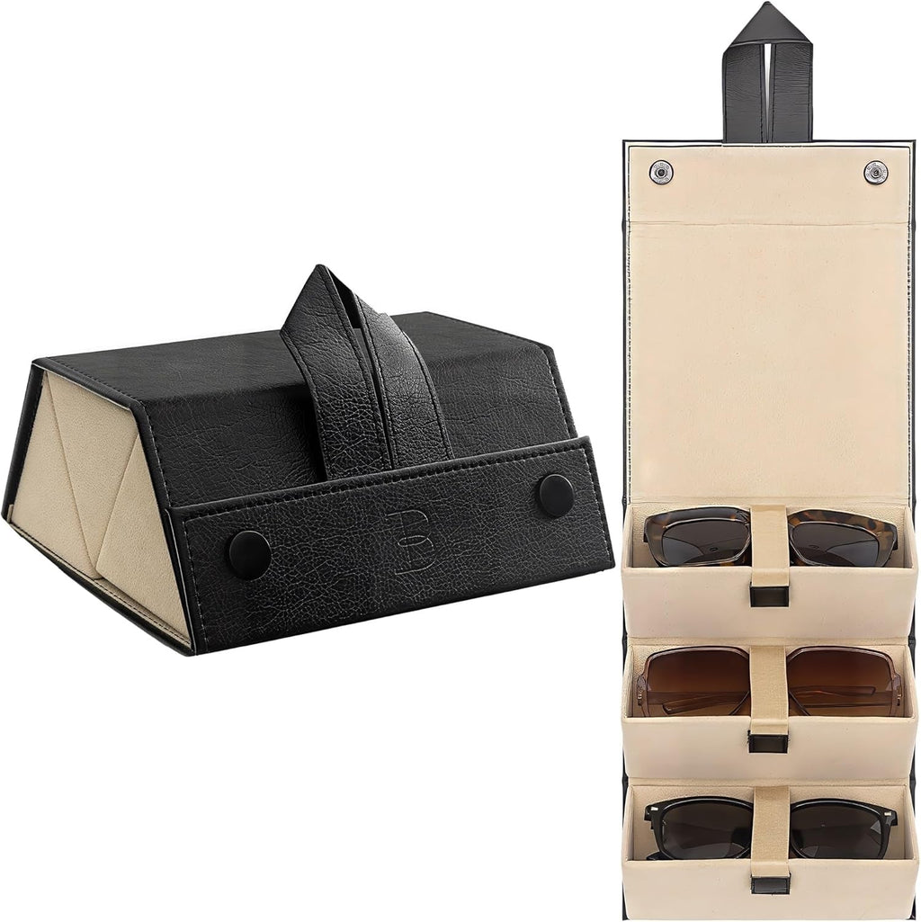 Sunglasses Organizer Case Men Women Eyeglass Holder Storage Travel Case - soblessed95.store