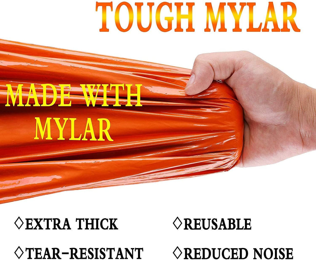 Survival Sleeping Bag, Emergency Bivvy Bag Emergency Rescue Blanket Reusable for Outdoor Camping, Hiking - 1 Pack - soblessed95.store