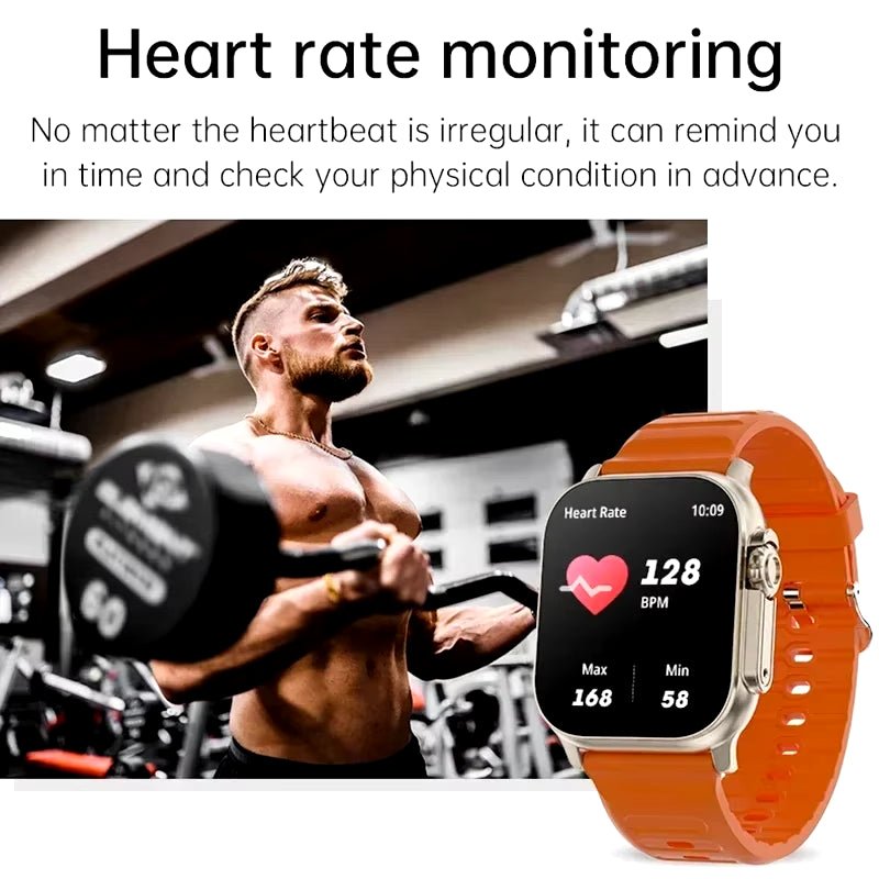T900Ultra Smartwatch Bluetooth Talk Smartwatch Message Alert Heart Rate Monitor Sports Watch for Android IOS Men Women - soblessed95.store