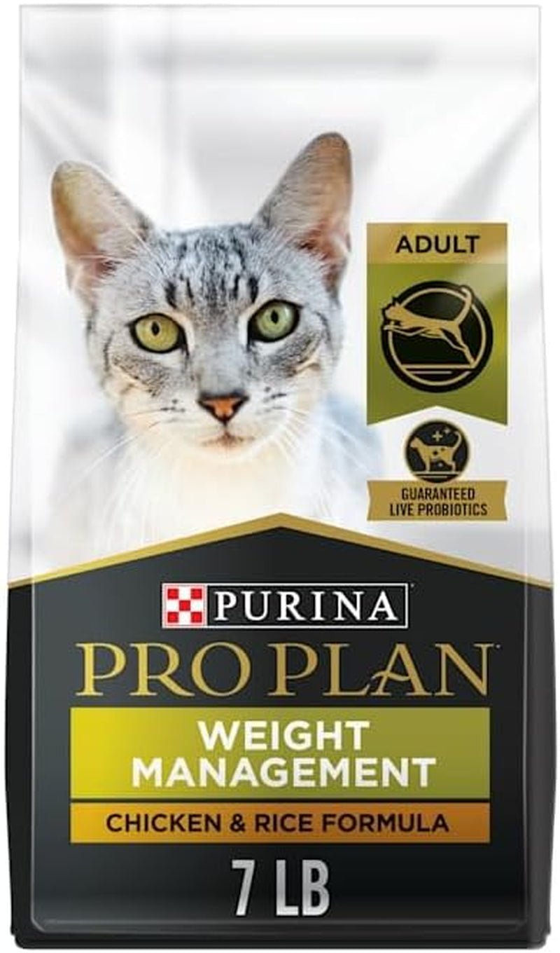 Weight Control Dry Cat Food, Chicken and Rice Formula - 7 Lb. Bag - soblessed95.store