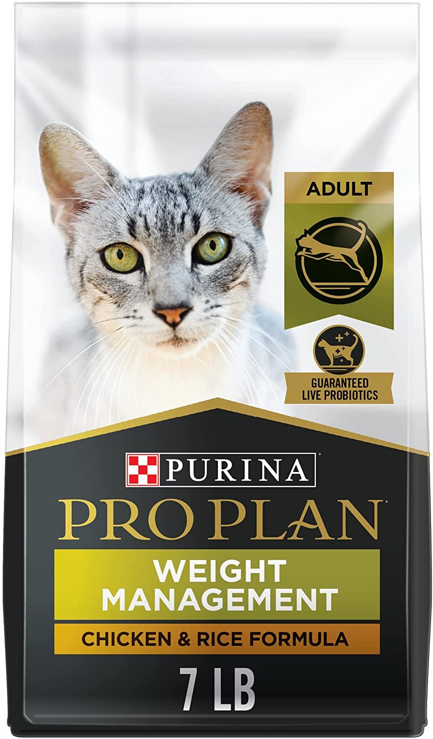 Weight Control Dry Cat Food, Chicken and Rice Formula - 7 Lb. Bag - soblessed95.store